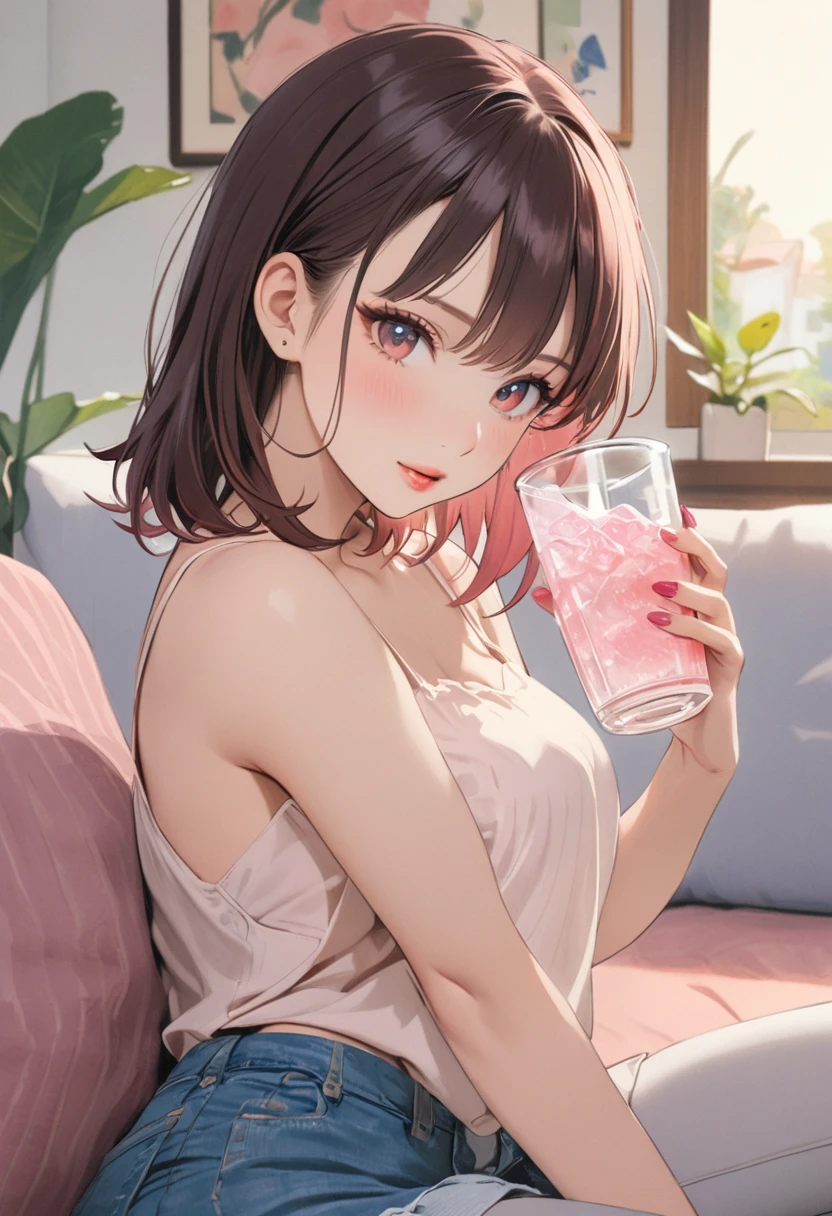 (8K、top-quality、masterpiece:1.2)、(realisitic、ultra-detailliert、超A high resolution,,beautifull detailed face,perfect body,((nighttime)),perfect lighting,Constriction、Beautiful detailed skin、Skin Texture,,((1girl,chignon hair,black hair,black eyes:1.5,makeup),(pink fluffy bathrobe over naked),1 boy,((,pov,the boy, licking penis,cum to mouth,cum facial,bukkake:1.5,closed eyes and mouth)),in luxury hotel,sexial attractive,smile:1.0,drunk:1.5,fun,university student,close up face,angle from front
