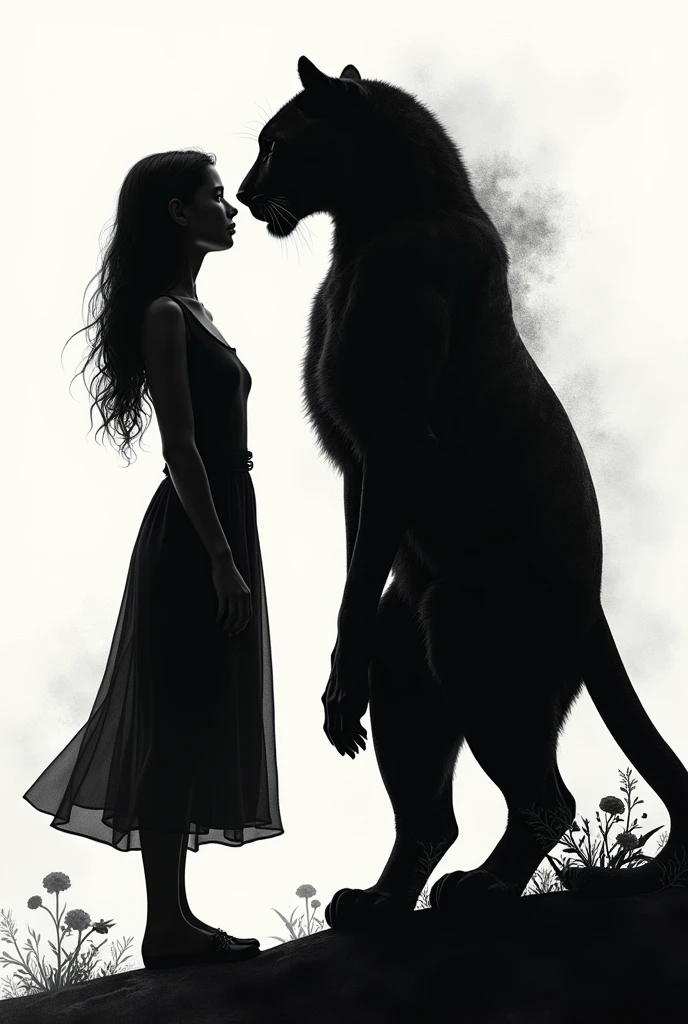 Make me a poster of Carmen, a ballet piece with a bull, but only the shadow. To promote the work. 
other, sin letras
Con el toro pequeño
Y la sombra de la mujer
other
