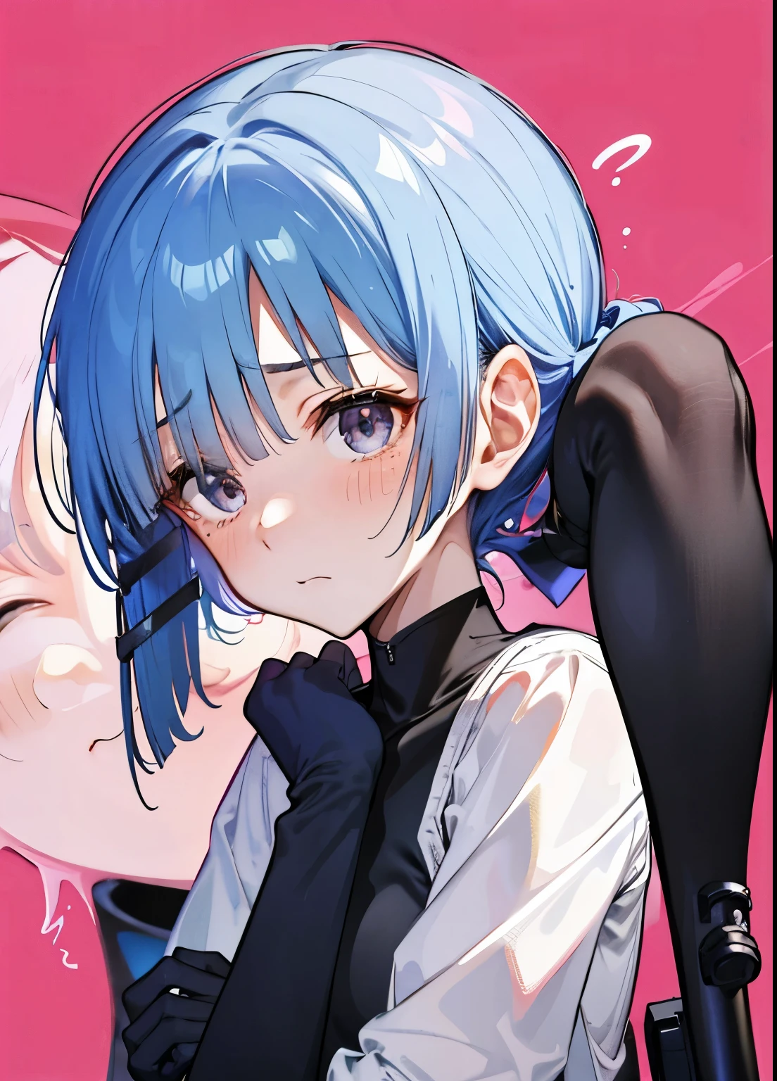 woman、Primary school students、Silver Hair、ponytail、Black Sailor Suit、Monotonous Background、、High resolution、、、small 、、Crying face、Beautiful Skin、View from the front、Tears、Zoom to face、Black tights、mini skirt、Panty shot、、、Smirking expression、Crying face、Troubled expression、Embarrassed face、Surprised expression