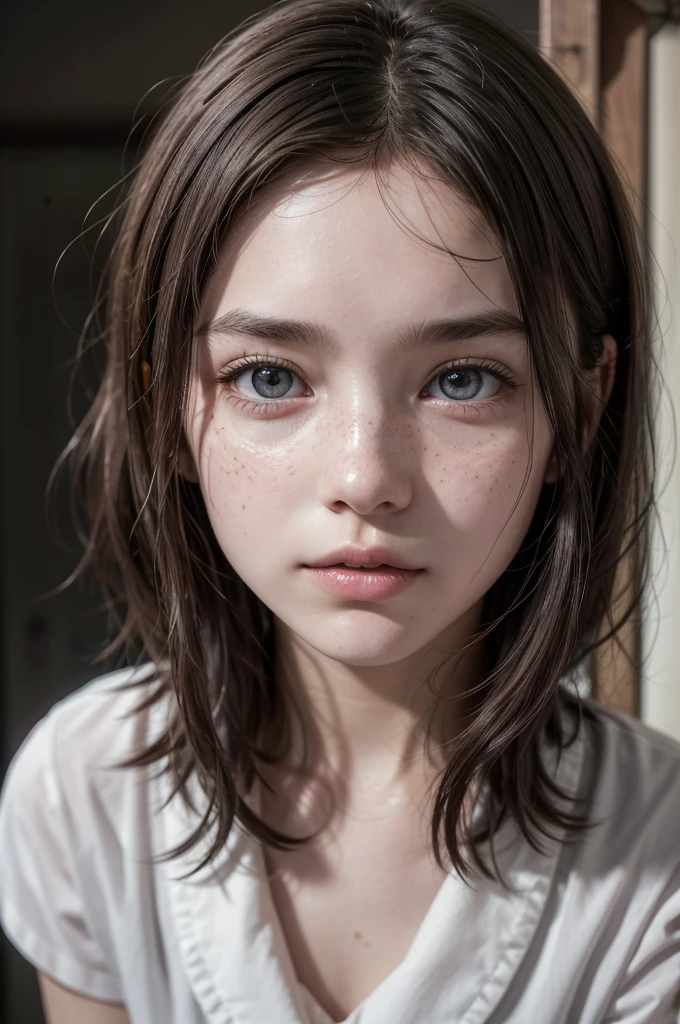 best quality, face focus, soft light, ultra high res, (photorealistic:1.4), RAW photo,
1 russian girl, solo, cute, (pupil, lights in the eyes), detailed beautiful face, (small chest),(high resolution detail of human skin texture),
(long hair),
indoor,
Damask Shirt Dress,
(portrait), perfect body, blue eyes, beautiful hair, sexy body, sexy lips, big breasts, young, plump lips