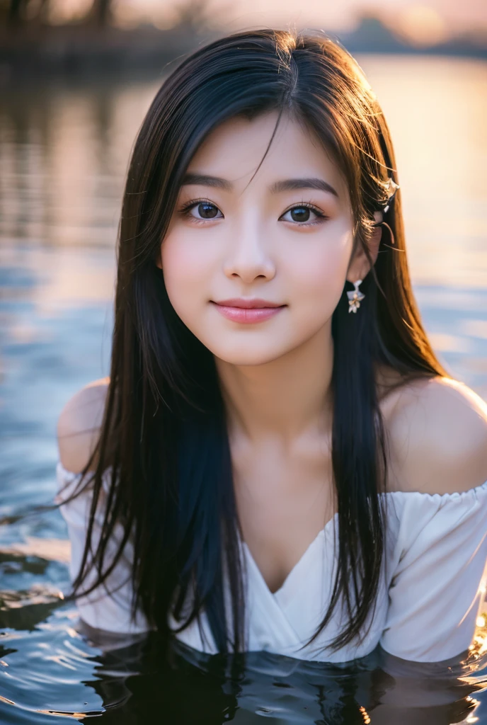 ((Highest quality)), ((masterpiece)), (detailed),Perfect Face,Japanese,landscape,Beauty,Small cleavage