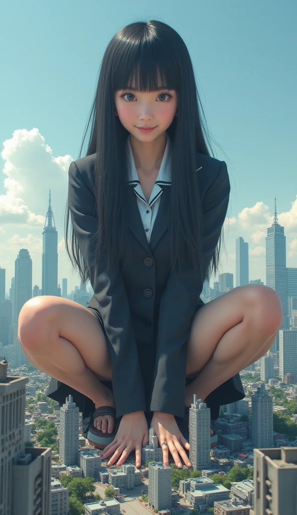 Giantess Barefoot Mini City Stepping on ants