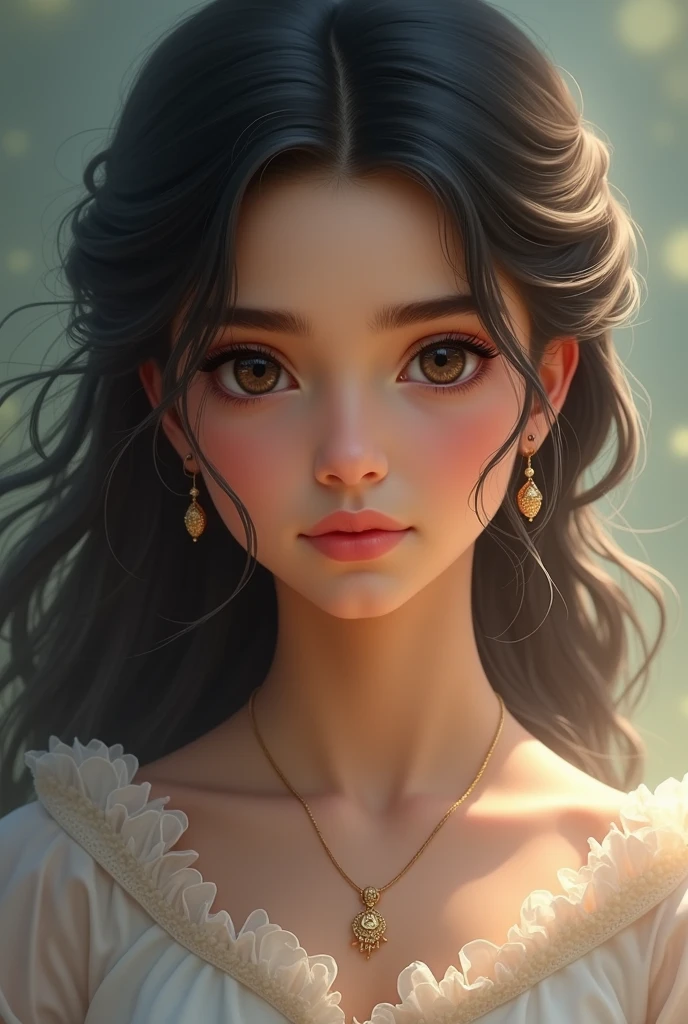 Best quality, masterpiece, high resolution, 1loli, transparent silk porcelain dress, beautiful face, hair accessories, look at the audience, smile, close mouth, lips, dress, hair accessories, necklaces, jewelry, long hair, earrings, beautiful face, on the body, Tyndall effect, realism, dark studio, edge lighting, two-tone lighting, (high detail skin: 1.2), 8k uhd, DSLR camera, soft light, high quality, volumetric lighting, sneak peek, photo, high resolution, 4k, 8k , background bokeh --auto --s2