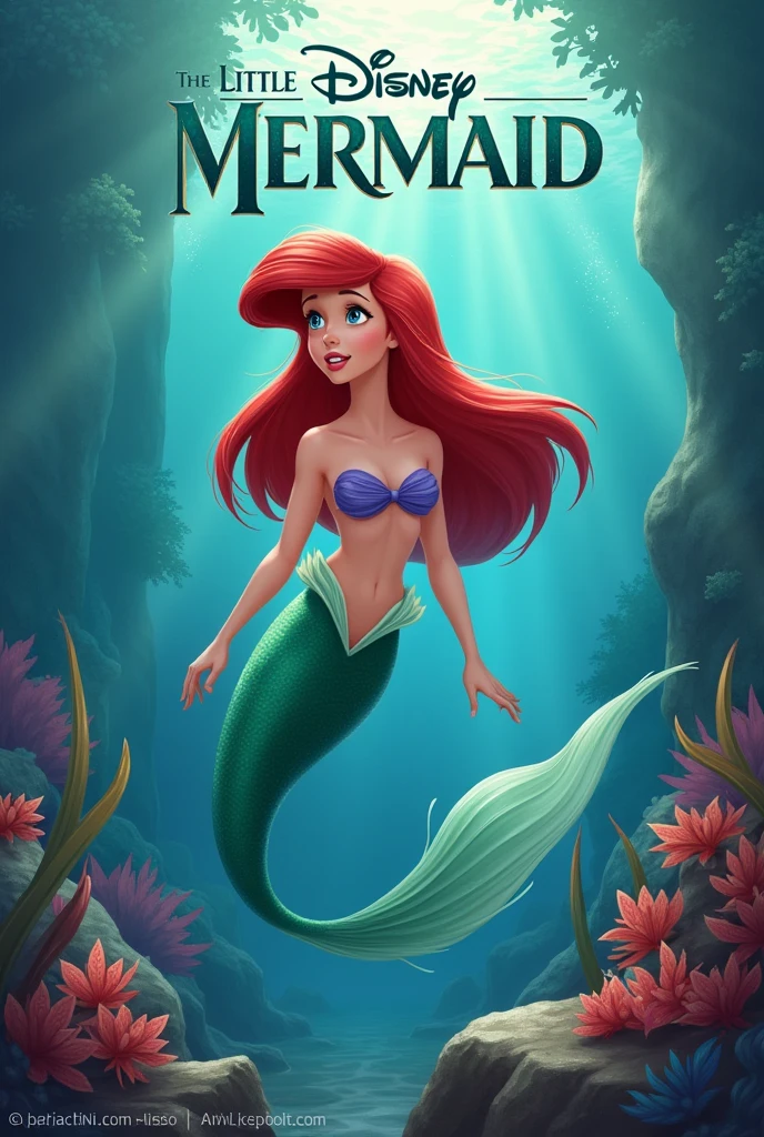 Merida, of Brave, playing with Ariel, the little mermaid