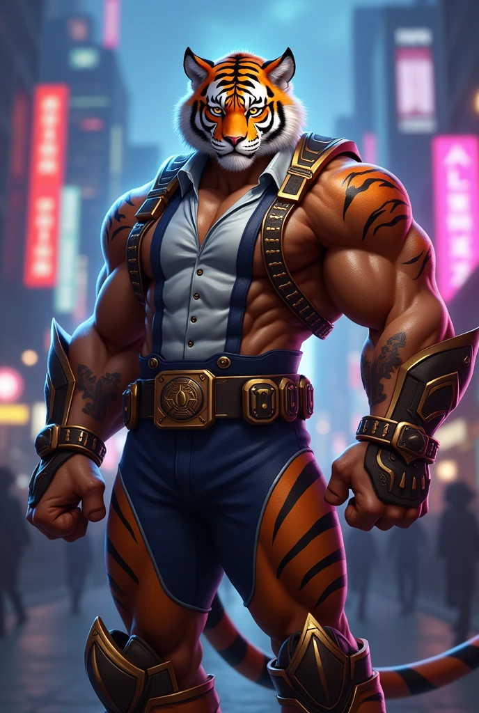 4k, high resolution, best quality, perfect colors, perfect shadows, perfect lighting, posted on e621, (by Chunie), male, furry, Tiger anthro, solo, white fur, Blue eyes, (Realistic eye details 1.3), winter jacket wear, Full body like, abs, V0id3nergy, Masterpiece, dramatic lighting, soft lighting, day, highly detail, Hair coiled, (Seductive look:1.2), fit body, perfect male figure, Detailed fur, Detailed face, Perfect face, (The stands up), Detailed background, ((Bonifasko lighting)), Tiger tail, (Detailed eyes), perfect pupils, detail eyes, detail fluffy fur, (seductive face:1.2), fit body, Looking at the camera, charismatic gaze, Cyberworld