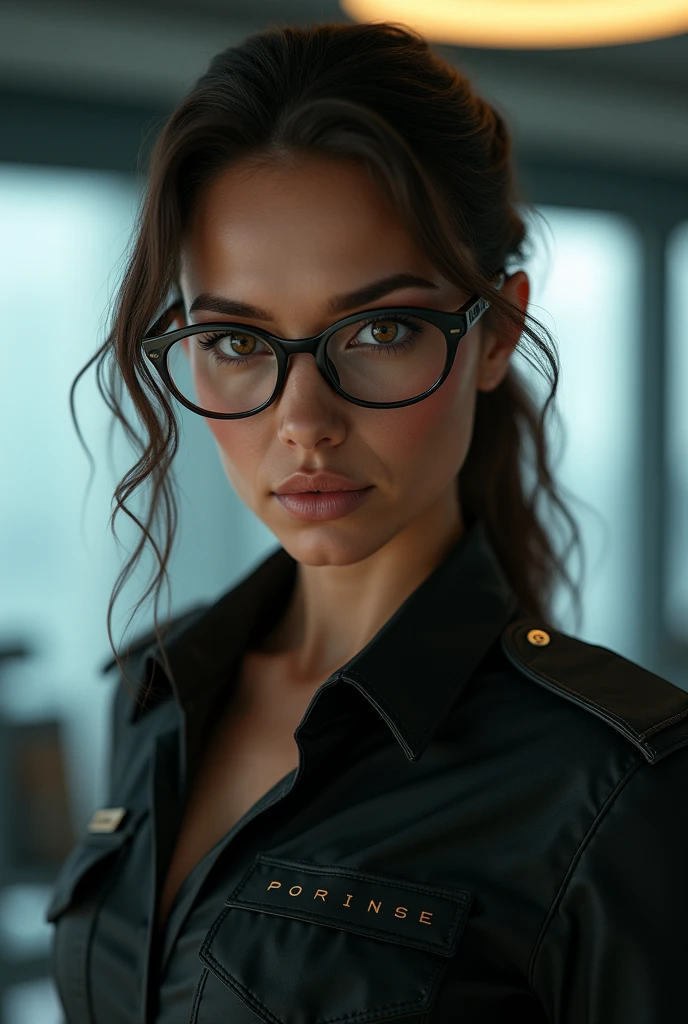 absurdres, RAW photo, highest quality, (masterpiece: 1.3), high detail RAW color photo, professional photo, extremely detailed CG 8k wallpaper unit, photo-realistic, realistic, RAW photo, masterpiece, best quality, highres, illustration,
1girl, 22 YEARS OLD, short, white, brown hair, Average length, thin legs, perfect gorgeous face, bright red lipstick, beautiful bright realistic eyes, round metal glasses, pale skin, detailed skin texture, natural large breasts. Smile. She looks amazing. Rocker style. Elegant. Selfie angle.
(Black leather jacket, blouse. Jeans. simple design), On a full train in Sao Paulo. Night.