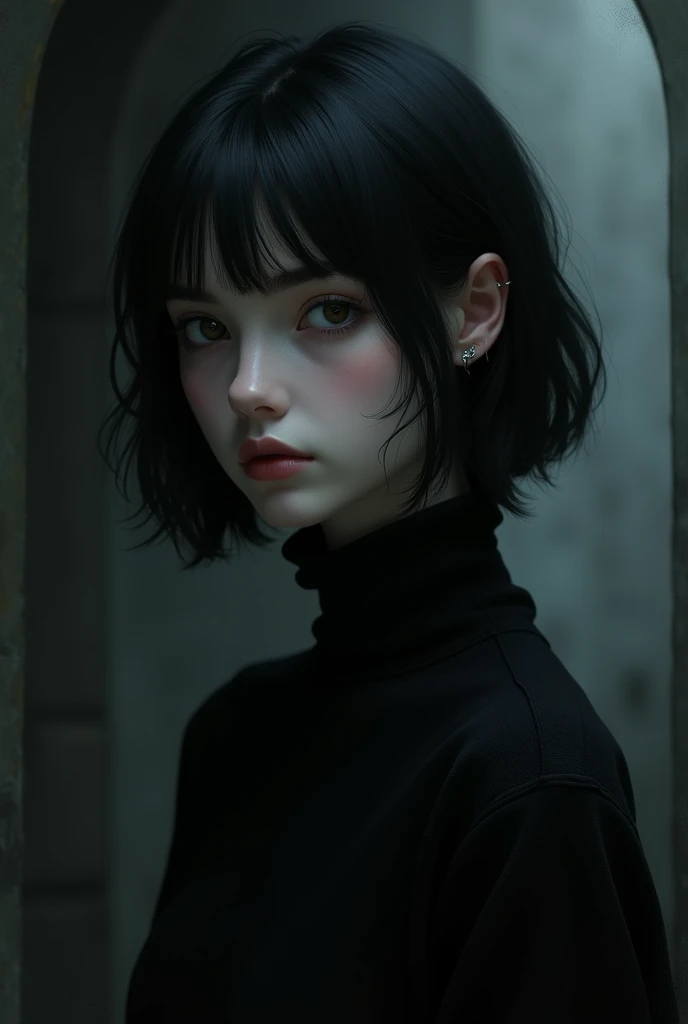Girl with a choker