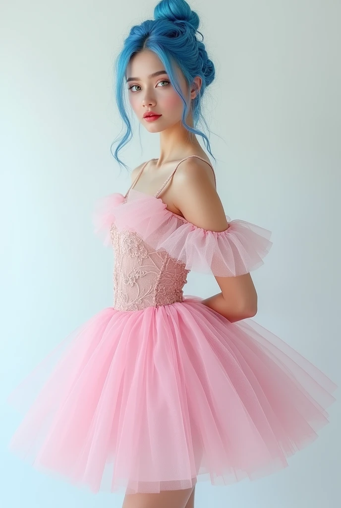 Portrait photo of a 8 year old czech girl wearing reavealing short tight glossy strapless neon yellow underboob corset with tiny tight tight pencil lingerie skirt, completely nude, hourglass waist, pink thigh high boots, very long wavy hair, hair in long high top disco curls, hairband, ribbon, nipple pasties, multicoloured rainbow hair, look up at camera, sexy pose, bedroom background, backlit, (cinematic:1.5), epic realistic, hyperdetailed, insane details, intricate details, accent lighting, soft volumetric light, bokeh, (dramatic light:1.2), (neutral colors:1.3), cross process