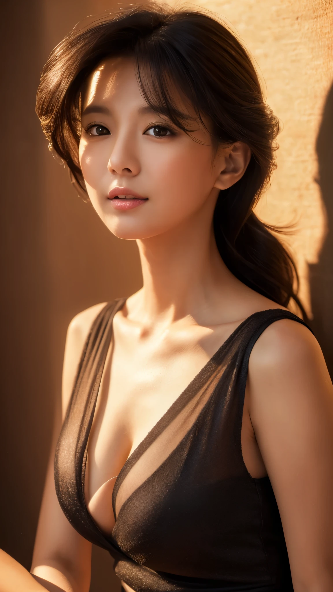 ((highest quality, 8K, masterpiece :1.3)),
whole body, sharp focus :1.2, beautiful woman with perfect figure :1.4,
thin abs :1.2, ((dark brown hair, big breasts :1.2)),
tank top dress :1.1, (neon, on the road:1.1),
Highly detailed face and skin texture, realistic skin,
fine eyes, double eyelid,lip gloss,
professional lighting,dim Japanese room,many candles lined up,