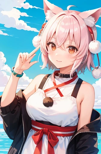 (kinako_(shiratama mochi) style), curren_chan_\umamusume\), ((topless)), nsfw, masterpiece, denim shorts, buttoned, belt, holding smartphone, solo, 1 girl, horse ears, horse tail, erect nipples, nipples, navel, bare breasts, bare stomach, sweaty, cowboy shot, hair ornament, outdoors, dubai, dancing fountain, collarbones, night sky, moonlight, skyscrapers, slim waist, white hair, short hair detailed eyes, beautiful eyes, wet, purple eyes, necklace, winking, peace sign, gold bracelet, gold cutouts, jewelries, city
