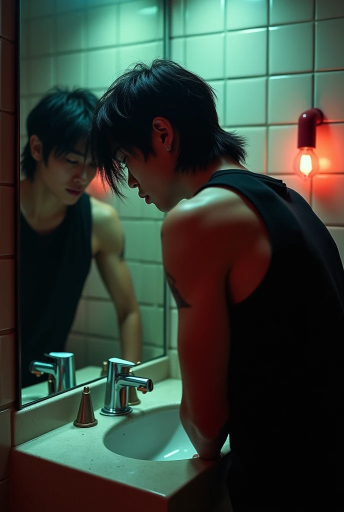 chico adolescente naked, naked, Sixteen, Bathroom, undress