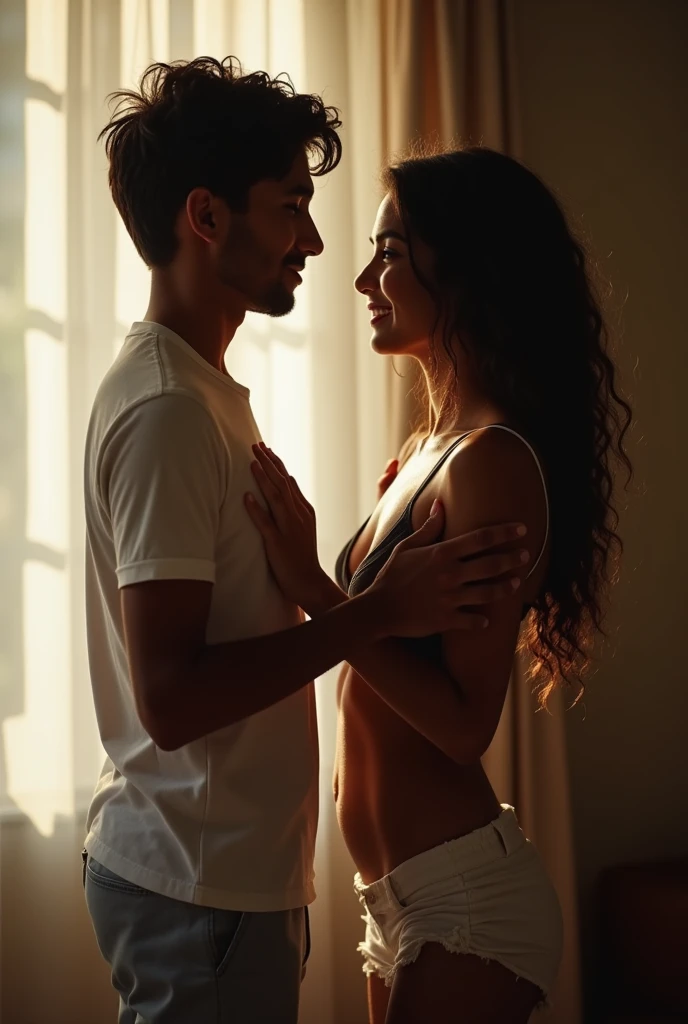 Man and woman having sex