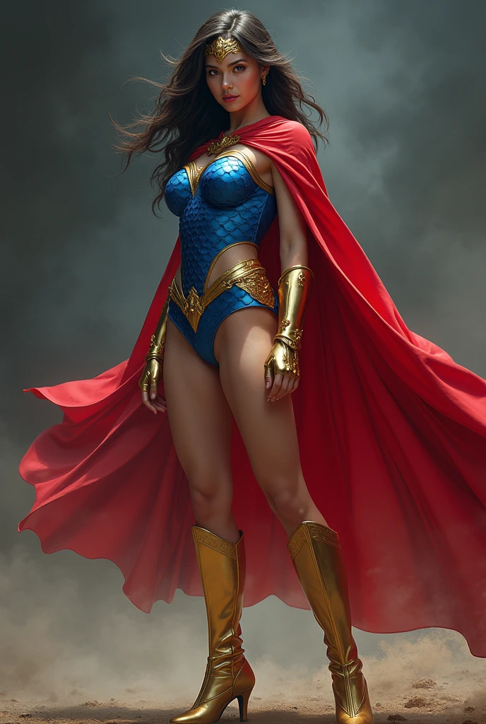 Asgard, valkyrie，1mulher musculosa, Senhora Cavaleiro，Anatomia correta，epic fantasy digital art，tmasterpiece，8k，high-definition resolution，desenho detalhado，Qulidade Superior，, Epic composition, músculous body