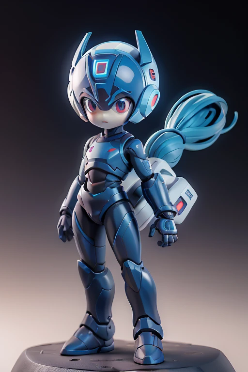 Robo、Android、、young、small、height: 130cm、Character portrait 、Simple design、Mask
