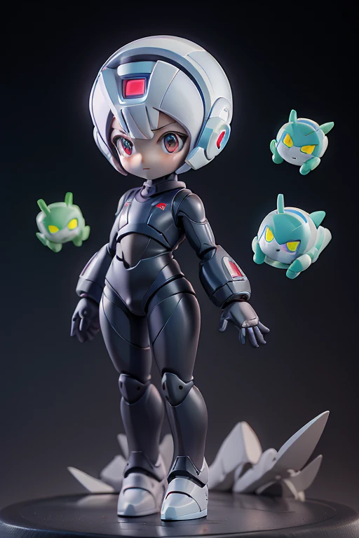 Robo、Android、Primary school students、young、small、height: 130cm、Character portrait 、Simple design、Mask
