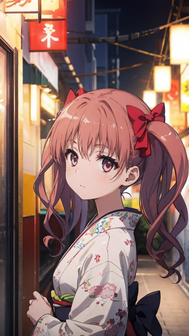 High resolution、girl、kimono、festival  