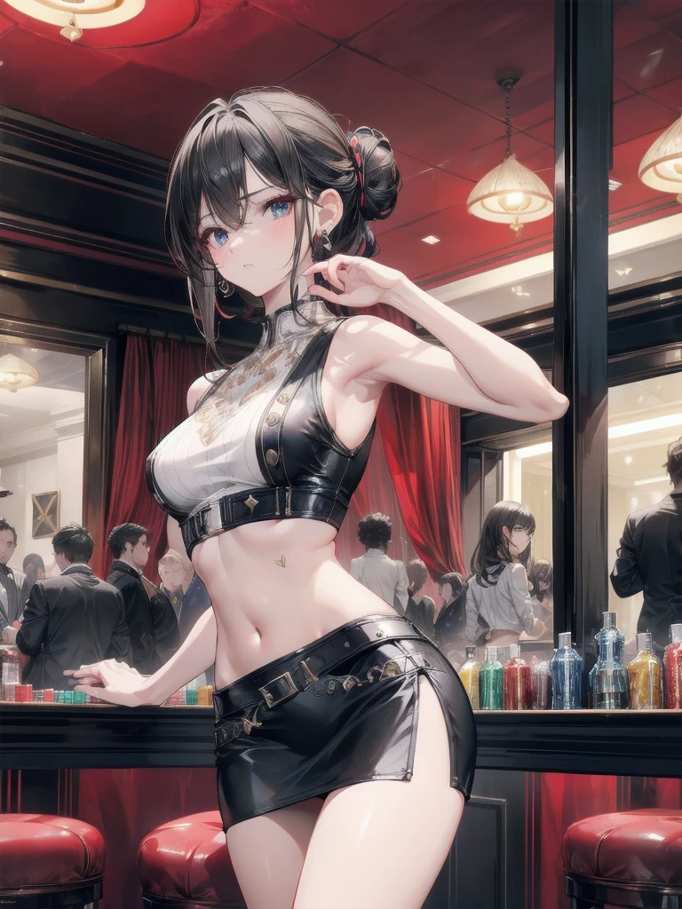 ((Best quality)), ((masterpiece)), (detailed: 1.4), (Absurd), muscular woman of 35 years, black kinetic skin with (((exposed black muscles)))), hot woman, sculptural body with defined muscles, closed mouth, muscular body covered by a micro thong, whole body covered by Genesis evangelion neon style clothing, (((large breasts)), (eyes with heavy and very black makeup), (((unkempt hair)), (stars covering the body), ((drawings of golden stars on the arms)), very long eyelashes, heavy eye makeup, lots of jewelry, by mucha, niji, close to real, psychopath, crazy face, sexy pose, 2 piece clothes, pastel, centered, scale to fit the dimensions unrealengine5 ultra Cinamatic ultra_high-def Masterpiece deep path church equirectangular ultra_high-res meticulously intricate analogique ultra_photo-realistic ultra_high-quality ultra_high-details optimal accurate cgi vfx sfx reflex 3dcg max color-coded extreme improved Octane_rendered UHD XT3 DSLR HDR romm rgb pbr 3dcg fxaa blu-ray fkaa txaa rtx ssao enhanced ultra_sharpness Will-o'-the-wisp tatoo ❤(((athletic Diva angel😘Native dreads african tanmed skin👩obvious agate perfect divine ecstatic cheekbones effects reddened embarrassed lazuli gorgeous (Bright Eyes, Bright Eyes) ultra beautiful_Eyes Brown iris Black Pupils Turquoise Sapphires Open Mouth Teeth Smile tongue wet howling 🎀👗⚜👒pilot Jacket Floating fringe Pearls Eccentric Cape Levitating Shoulders-Off chemise blanches dentelles clavicules papillotes reveal tiny breasts erected sideboob felt satin orange corsait yellow spinel thick leather skirt silk assortie amples navel revealing heart belt_chastity crux diamond cadena pubic scarlet pubis-hairy obvious indigo Size silver adorned padlock Gold thighs legs garters Gothic👡inox)))sex naked nsfw varied multi etc. zentangle tangle mandala entangle --v 5.2 --s 1000 --c 20 --q 20 --chaos 100