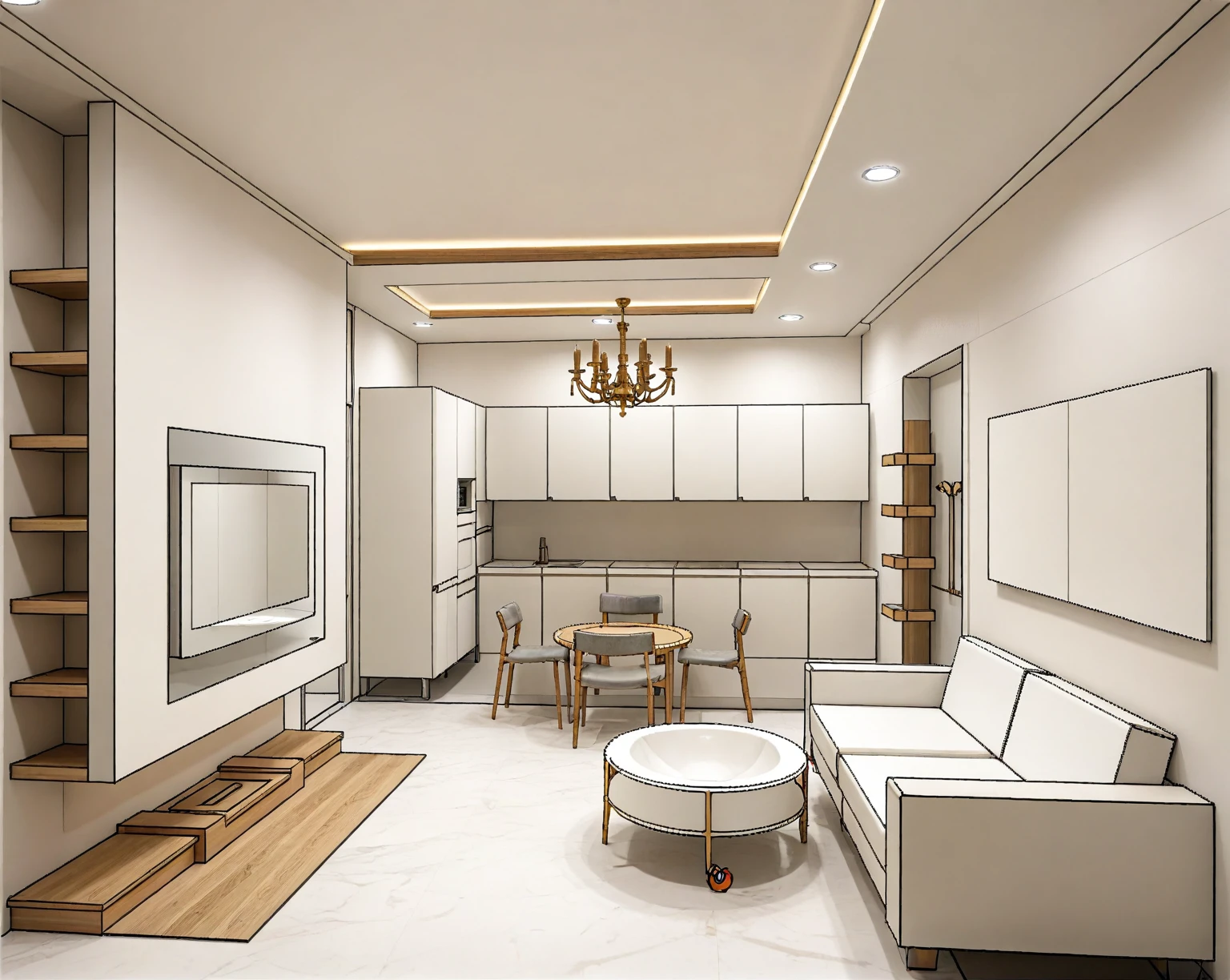 ((masterpiece,best quality,highres,sharp forcus)) (((detail forcus))) , ( toilet and water closet  :1.3 ), modern style, daylight, ((WHITE wall : 1.3 )) plaster ceiling, bright, oak , daylight , NEUTARAL tone , bright color, pendant light, marble tile floor, PENDANT LIGHT, 