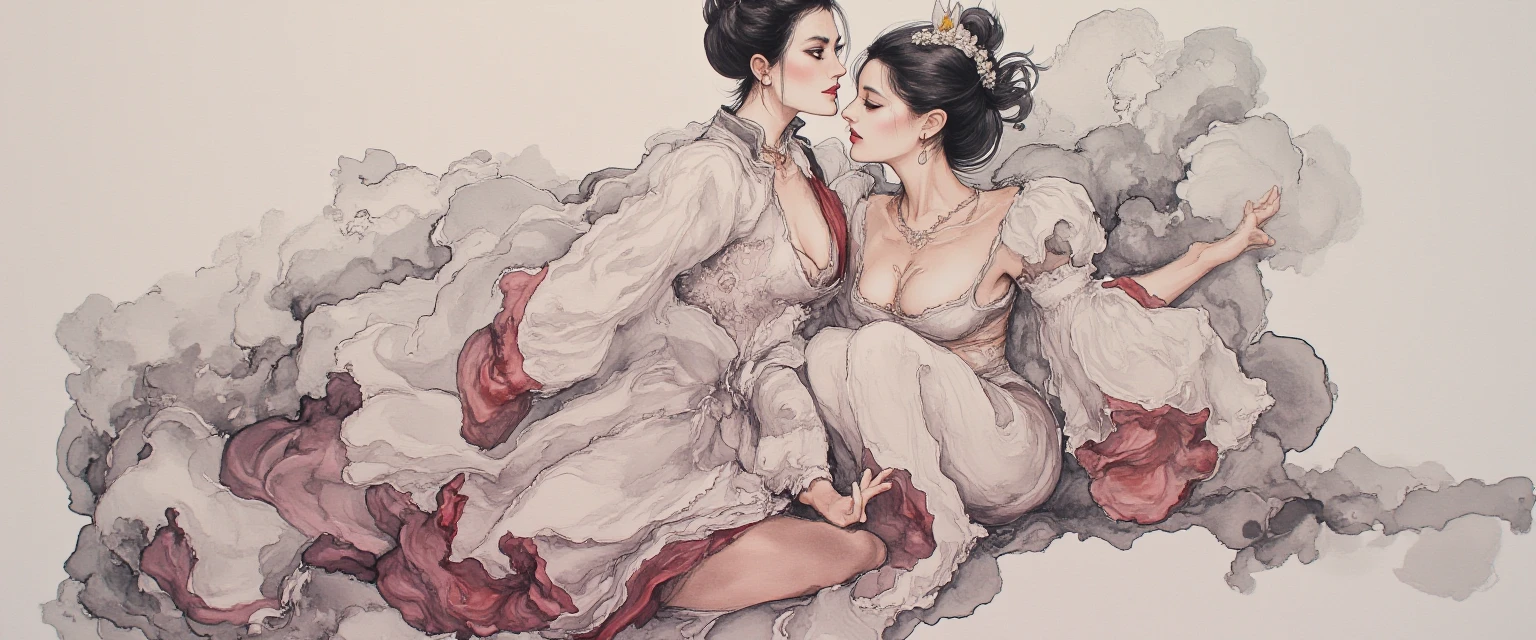 average body male bridal carries thick body large breast female at cathedral daytime, females wear long floral detailed lace pattern dress (show breast and nipples hanging out of dress, nsfw, females open center dress show panties,