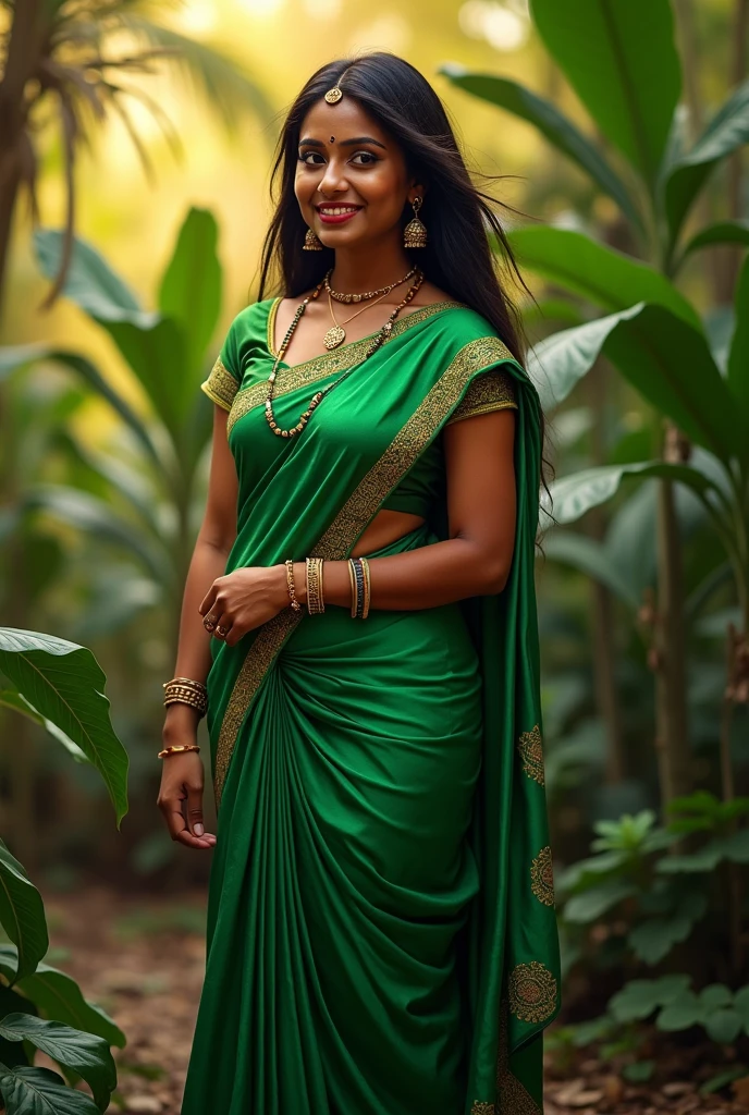 Indian girl , small face , smiling