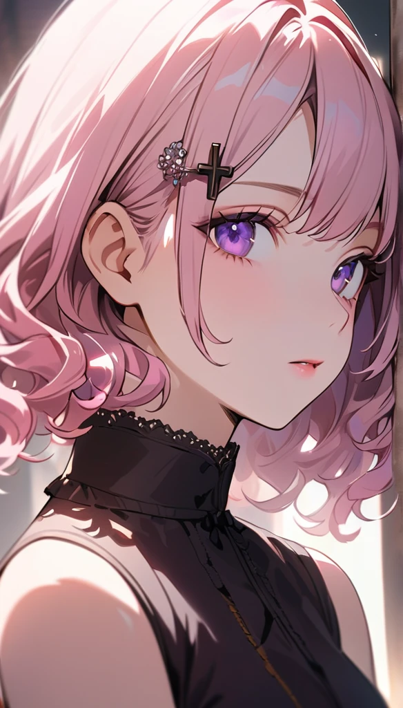 (The best quality at its best, 4K, 8k, High resolution, masterpiece:1.2), Super detailed, Actual, High Dynamic Range, Hyper HD, Studio Lighting, Ultra-fine painting, Very detailed explanation, Professional, Bokeh, girl, Beautiful Eyes, Beautiful lip detail, Highly detailed eyes and face, Long eyelashes, landscape, Gorgeous pink hair, Purple eyes, Medium , Sexy appearance, (Highly detailed skin:1.2), Luxury Wedding Dresses, shoulder strap, Blushed, at night, elegant, Smooth Skin, lipstick, Delicate Makeup,Goat horns、Bat Wings、Large Breasts,(parted lips:1.3),(half open eyes:1.4),(feeling weak:1.5)、Succubus、