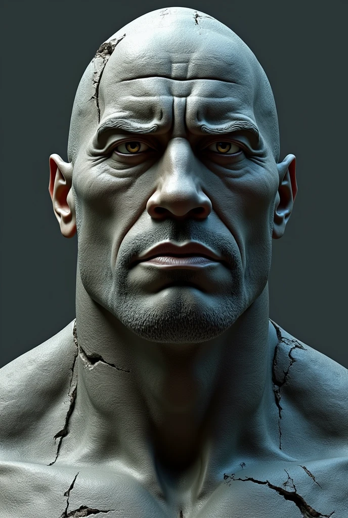 a man with a white bald indicate the Normal Shoulder and same person second image muscular shoulder indicate background dark black
