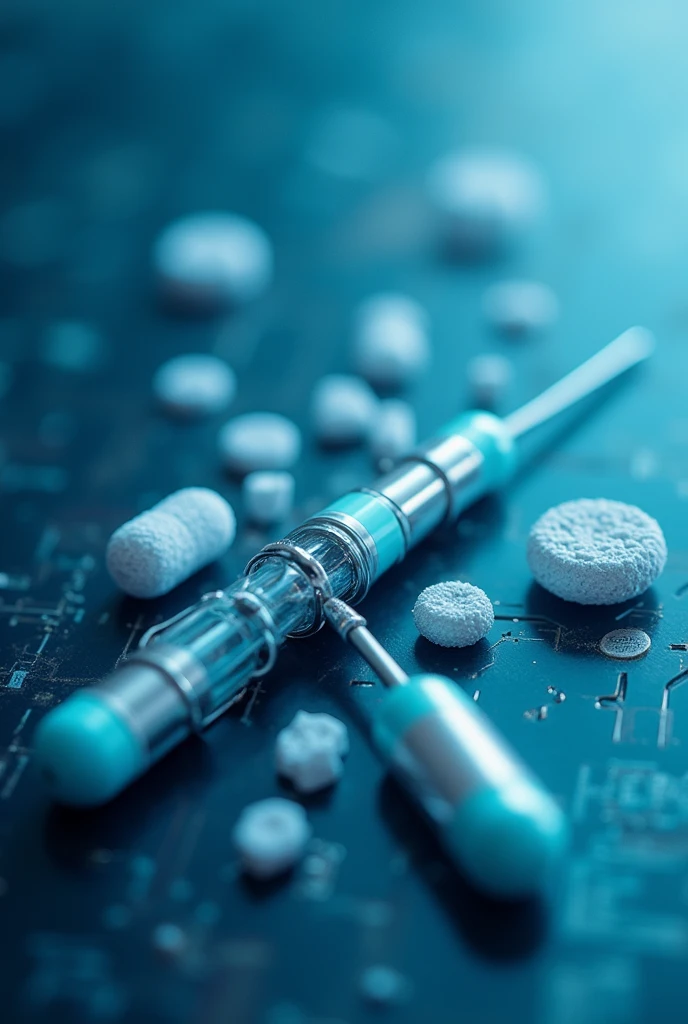 Image of injectable ampoules with particles