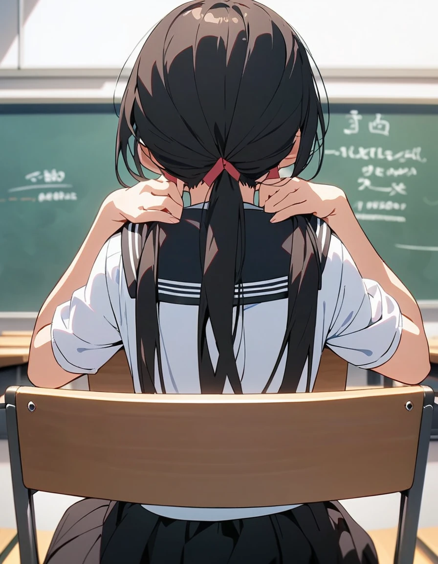 [WAI-ANI-NSFW-PONYXL:100],
score_9, score_8_up, score_7_up, score_6_up, score_5_up, score_4_up, masterpiece, best quality,
rating_explicit,

from above, from behind, back shot, back, ass,
1girl, 1man, hetero, all fours, pov, butt job, (ejaculation, projectile cum, bukkake, cum on body:1.3), penis on ass,
BREAK
yo, lo, (black hair), ponytail, wavy hair, (hair between eyes:0.7), sideburns, flipped hair, (aqua scrunchie:1.0), (large breasts:1.2), aqua eyes, tareme,
half-closed eyes, heavy breathing, humid, blush, (spoken heart:1.2), trembling, (motion lines:1.2), motion blur around penis,
BREAK
blue buruma, school gym uniform, white shirt,
(shirt lift:1.3), ,
school gym, wooden floor,

