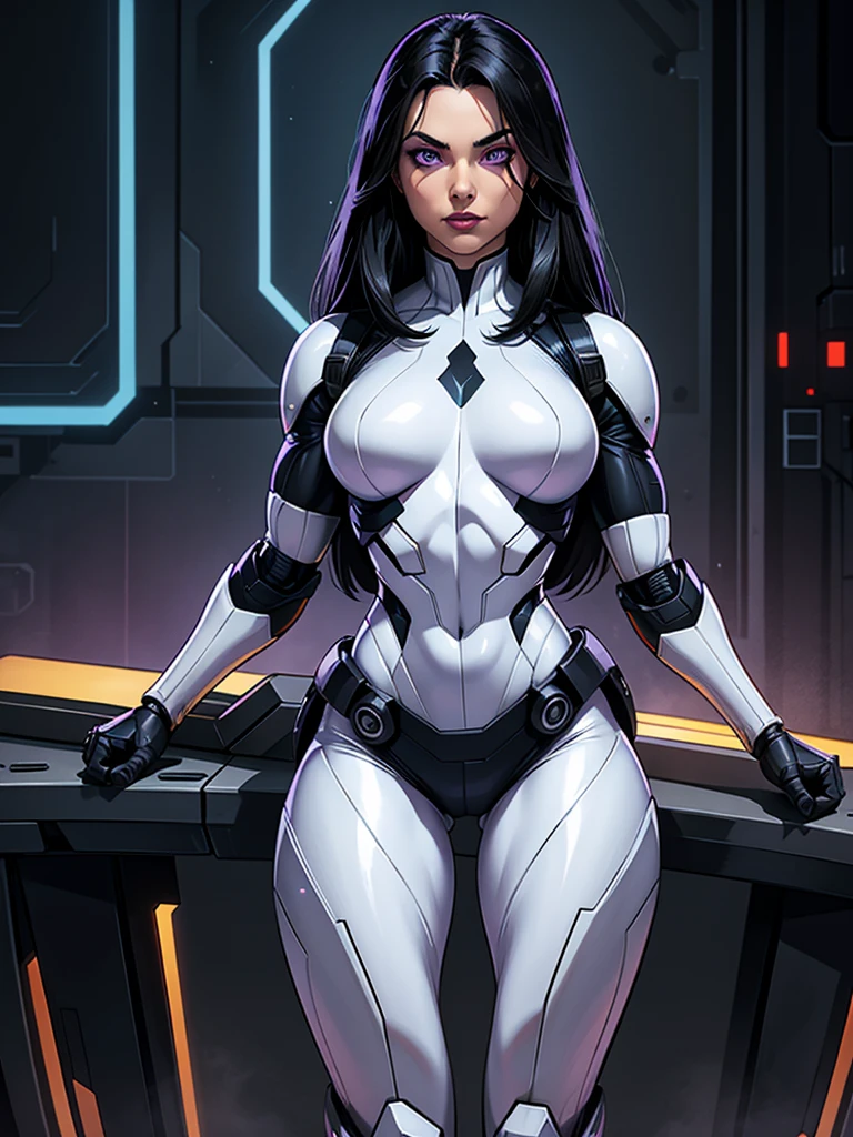 fps, pov, (nsfw there is a black woman), uma arma em primeira pessoa, robot nsfw dominatrix killer, androide feminino retrofuturista, dominatrix robot, garota comerciante ciborgue, corpo esbelto, Pele negra, scientific fiction, capacete cobrindo os olhos, androide feminina nsfw, sci-fi feminino, mulher scifi, female cyborg, jovem