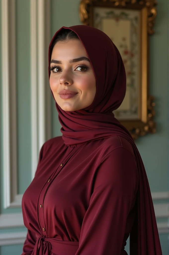 1 girl,beautiful detailed eyes,beautiful detailed lips,extremely detailed eyes and face,long eyelashes,beautiful hijab, standing in front of a house, full body shot, dynamic pose, stylish, photorealistic, (best quality,4k,8k,highres,masterpiece:1.2),ultra-detailed,(realistic,photorealistic,photo-realistic:1.37),HDR,UHD,studio lighting,ultra-fine painting,sharp focus,physically-based rendering,extreme detail description,professional,vivid colors,bokeh,instagram photo,net art