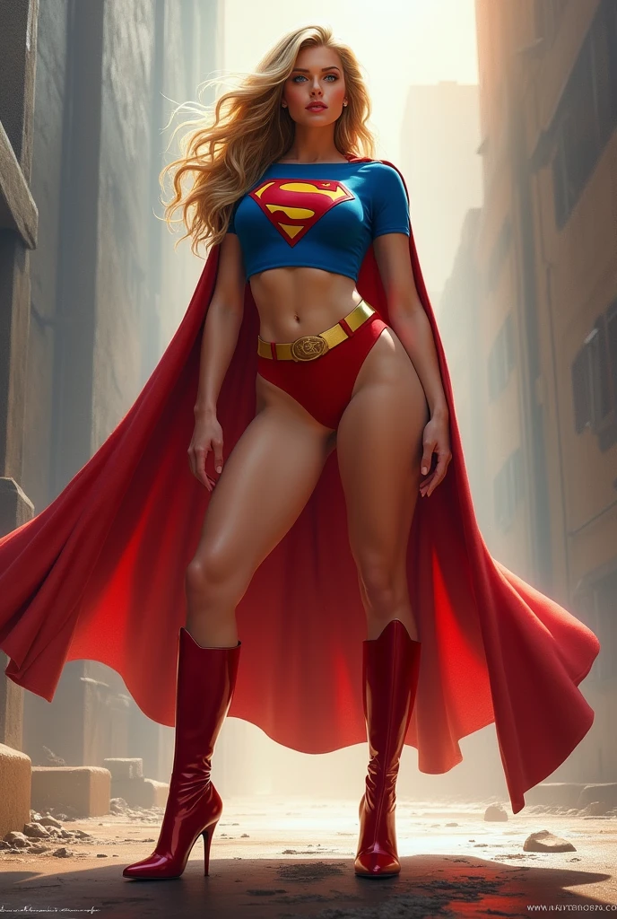 Supergirl shaking her ass