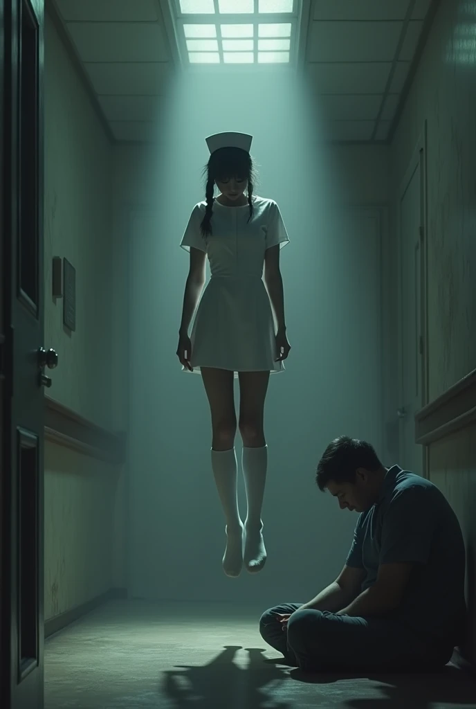 Superman and Wonder woman lay down dead form in old and dark factory and around blood exist