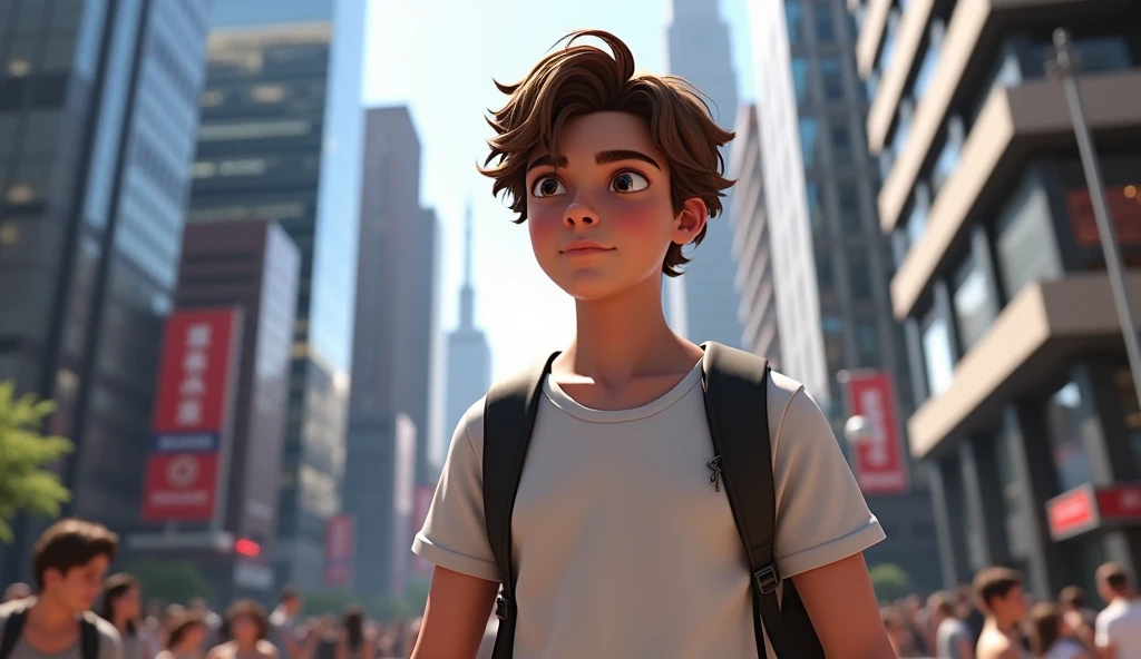 Cartoon there lived a young man named Alex.