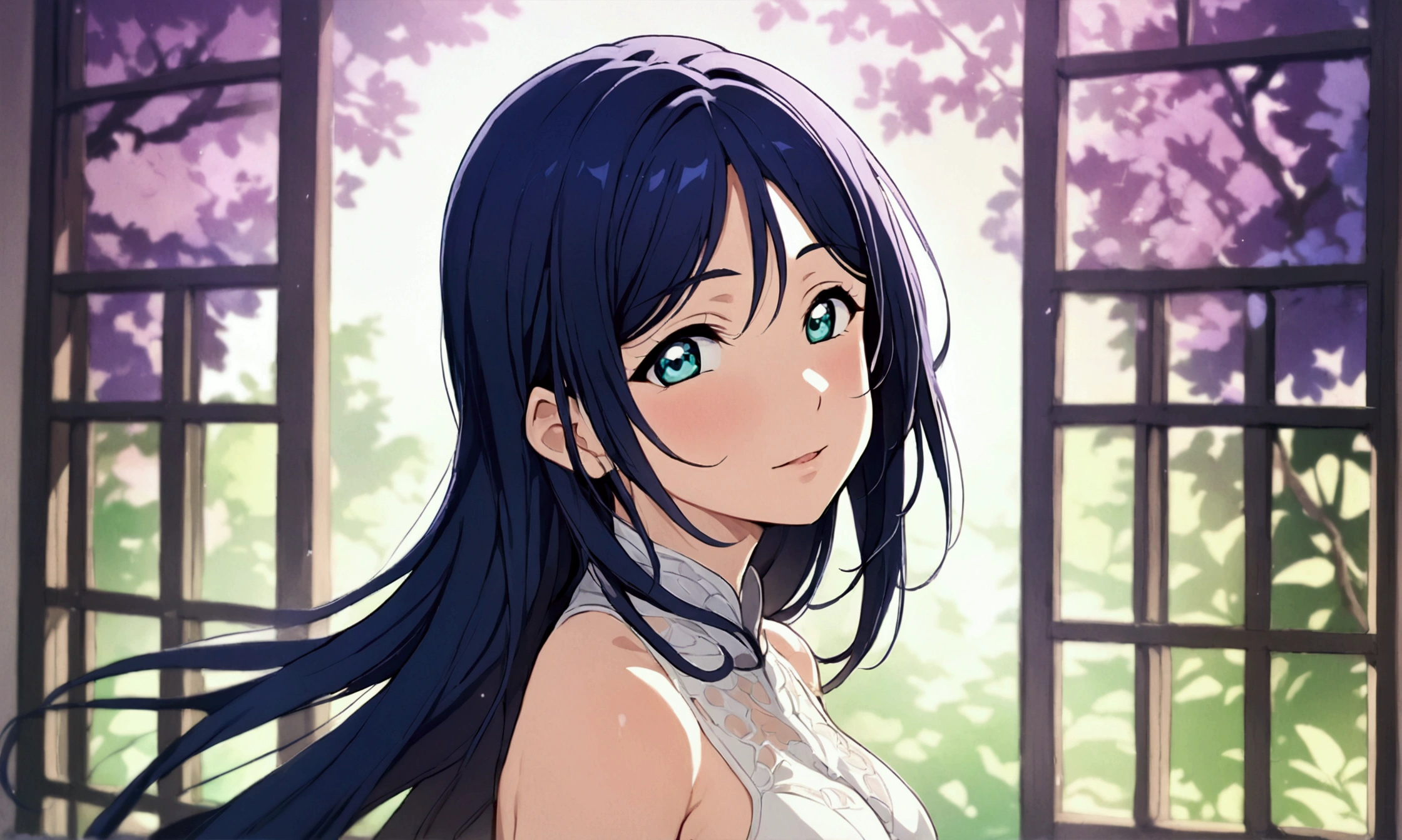 Love Live adult Kanan Matsuura, masterpiece, highest quality, figured, solo, transformed, fantastic background