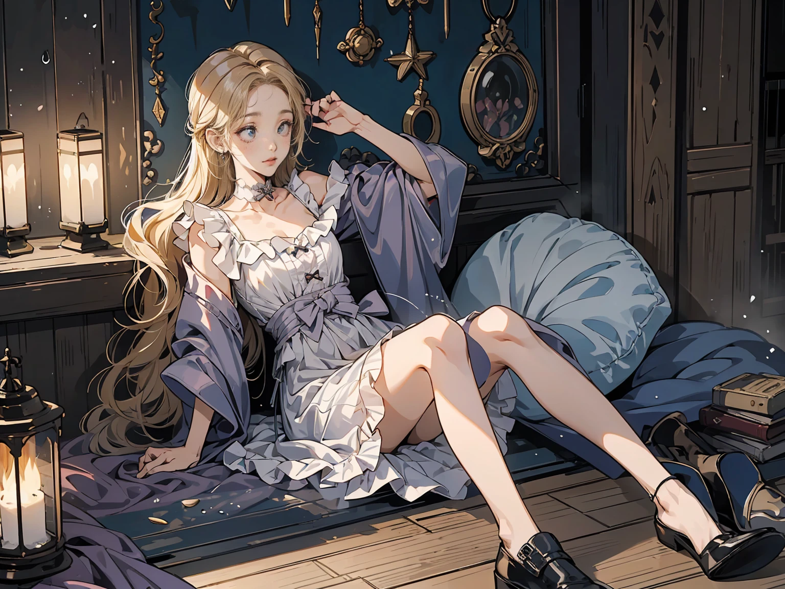 Realistic,(whole body, Legs and shoes are visible: 1.2),.(Best Quality,4K,High resolution,masterpiece:1.2),Very detailed,ゴムパフスリーブSisters衣装　Gold Rosary　Interior background of the church　Stained Glass　Broken and dirty bed　A lot of sweat is running down my forehead　sunset　Orange Room,　 Excessive facial sweating,cold sweat,Sweat dripping from the forehead,　Drooling,　　Trash is scattered everywhere,　Very dirty bed, 　 Iの体はraindropいる　The whole body is sticky with mucus threads　anime　Vinyl Sister Black Veil　Nuns　光沢のある黒いSistersの衣装　Blonde long hair　土砂降りのraindrop　Extra long black rubber gloves　cute　Pathetic　Clear　Droopy eyes　I&#39;anxiety　Please open your mouth a little and smile.　Pale pink lipstick　Shiny black rubber riding suit　　粘液がwhole bodyにまとわりつく　Wet lips　whole bodyから汗が噴出　Threads of saliva entangled throughout the body.　Sisters&#39;is shiny with lotion　Embarrassing　Red cheeks　whole body汗だく　Embarrassing　Big breasts that can tear clothes　Very large breasts　Extremely enlarged breasts　Huge breast swelling　Looking at the camera　university student　Year: 20　Illustrated style　anime風　Frowning　beautiful girl　Pink cheeks　Blonde long hair　Super Curly Hair　Super long sideburns　Black rubber long socks that reach down to the crotch　raindrop　濡れて透けたExtra long black rubber gloves　Shocking pink rouge　Especially long black rubber boots　whole bodyが油まみれ、Has a glossy appearance.　whole bodyから蒸気が出る　A mist of steam floats throughout the room...　White breath from the mouth
