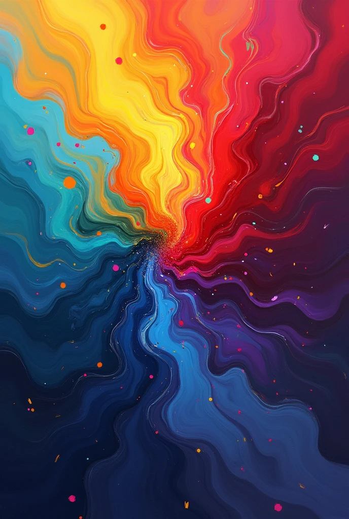 abstract background of colored spots