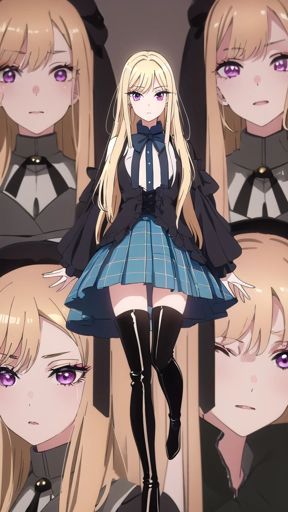 A girl,16 years old,Long hair, bangs, Orange hair, Hair between the eyes, s eyes:(1.5), (Huge breasts:1.2),
rest clavicle, Wedding dress,veil,wedding,Black dress,Flowers,The skirt is broken,Black socks,Black knee socks,Black gloves,Long boots,Cleavage,
Looking at the audience, whole body, Open your mouth,lol,
indoors, church,permanent,permanent,Micro lol,With one eye closed,
rest (masterpiece:1.2), best quality, high resolution, 8k wallpaper, (illustration:0.8), (Beautiful and delicate eyes:1.6), Extremely detailed face, Perfect lighting, Extremely detailed CG, (Perfect hands, Perfect anatomical structure),