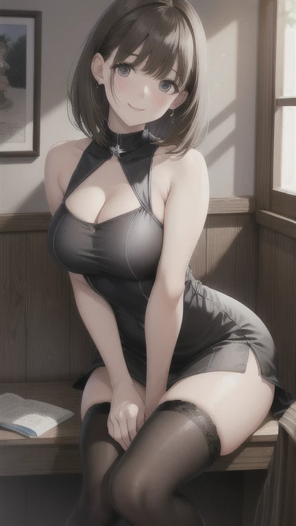 masutepiece, Best Quality、Realistic, ( Intricate details, depth of fields)、Hyper-Realism, 8K, Best Quality, Super Detail, retinas, ighly detailed, Perfect face, Perfect body, Huge breasts, Constriction, Very big ass, Glamour, NSFW、 hair wavy、Shorthair、prety woman,A dark-haired、goddess of Japan、 the perfect appearance, Smile, Lolita, Oily skin、shinny skin, natural soft light, Anatomically correct（(Full Body including thighs))a picture、Skin Texture、