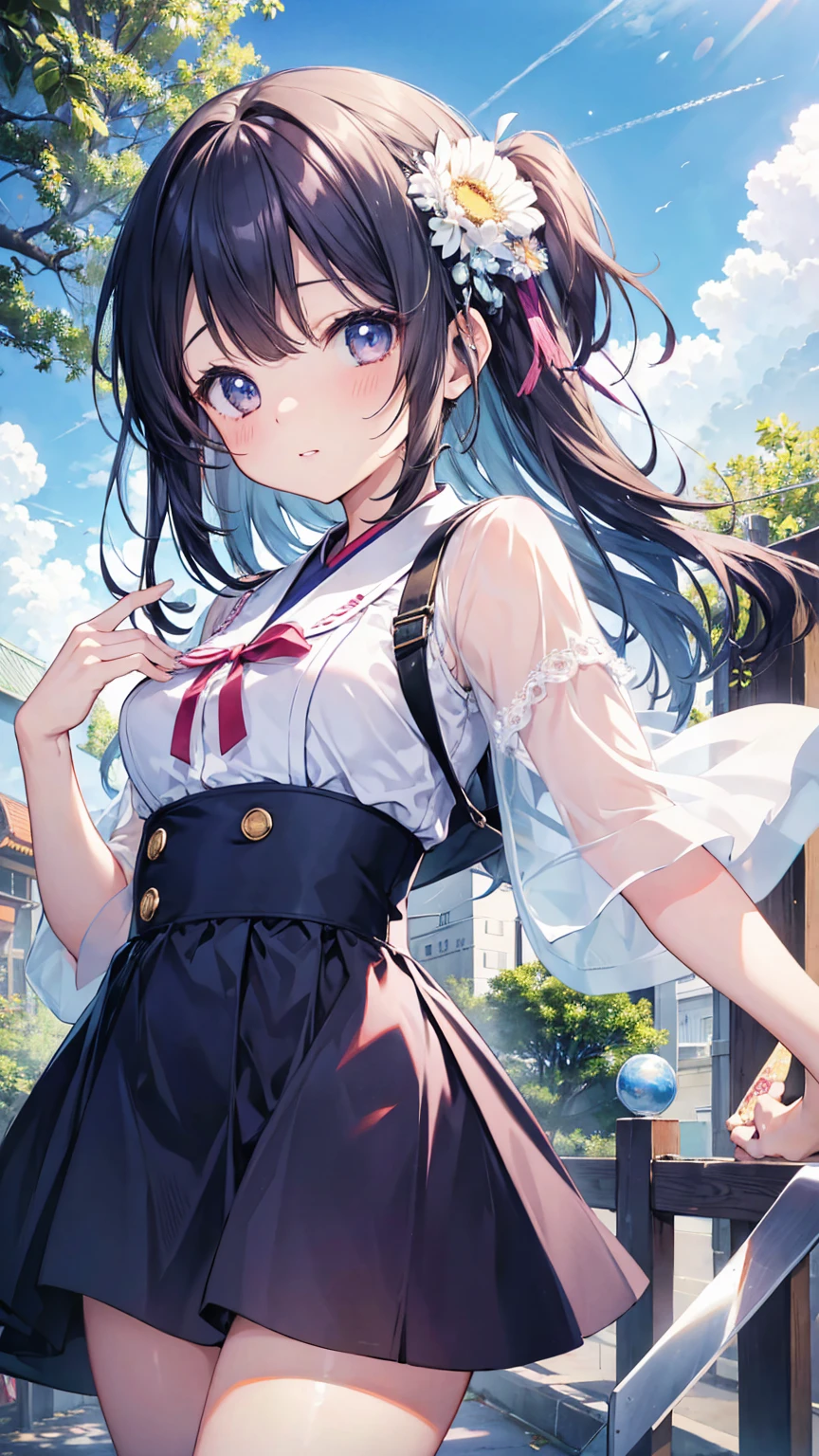 Girl with panties entering the