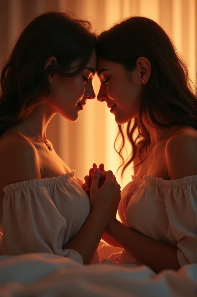 Create an image with this description, one side of pain and the other of love.
