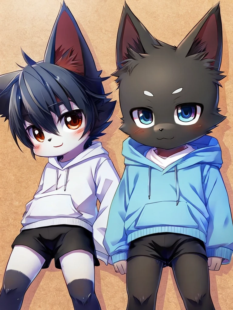 anime cat sitting on bed，blue eyes with sword, pov furry art, furry anime, SFW version, anthro paw pov art, hairy chest, Furry foot POV art, (SFV) Work safely, furry furaffinity, female furry mini cute style, Holo is a wolf girl, commission on furaffinity, very very beautiful furry art