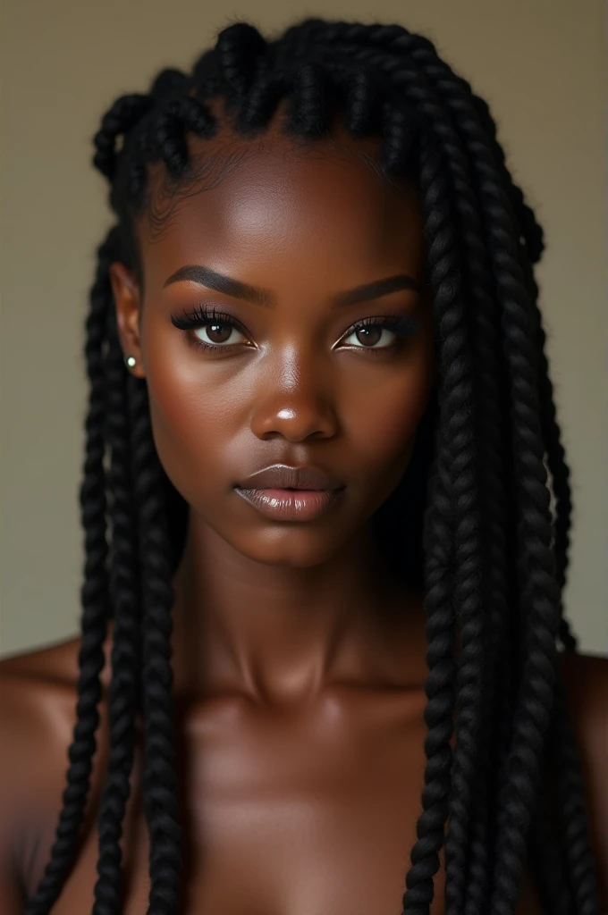 Create me a beautiful sexy black woman