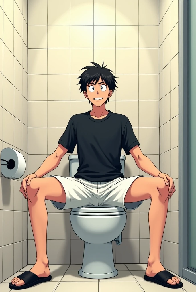 Best aesthetic, official_art, illustration, promotional art, very nsfw, BREAK, (serizawa_katsuya:1.2, stubble, mob_psycho_100, ) BREAK, 1boy, cowboy shot, front view, pov, bent over, changing_clothes, glossy skin, changing_room, sweating, pants down:1.2, flaccid penis, excessive pubic hair, hairy testicles, surprised, caught:1.2, spoken blush, blushing, detailed background, best quality, amazing quality, best aesthetic, absurdres, year 2023,<lora:EMS-271963-EMS:0.800000>