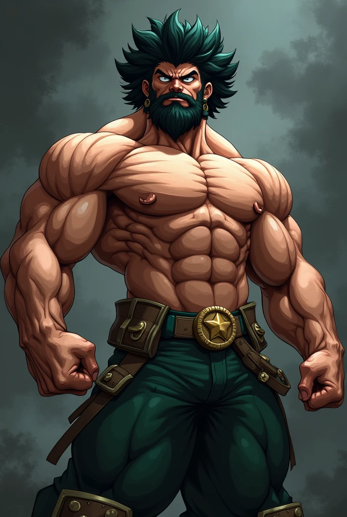 Bara daddy midoriya izuku, very large pecs, strong physique, very ...