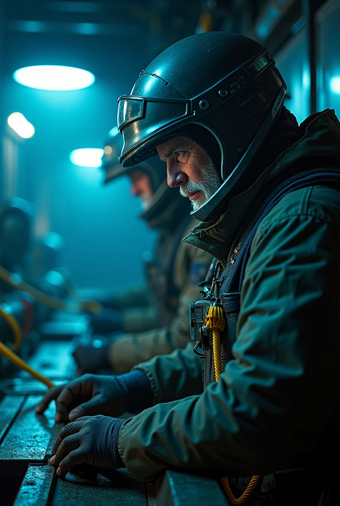 Biochemical laboratory russian soldier