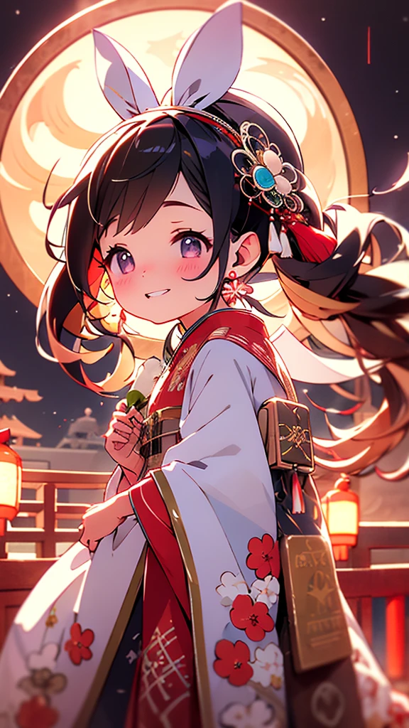 4k HD,((masterpiece:1.2)),The best,Pixiv,midjourney portrait,1 girl,,alone,flower,long hair,hair accessories,hair flower,hold ,looking at the audience,rain,hold,outdoor,Bangs,Japanese clothes,[kimono,oil-paper 傘,black hair,open lips,Long sleeve,Upper Body,shy,Look back,[tassel,Chinese clothes,Hanfu,Wide sleeves,Bow down,flower卉印flower,earrings,white [kimono,jewelry,ribbon, background full moon, White background