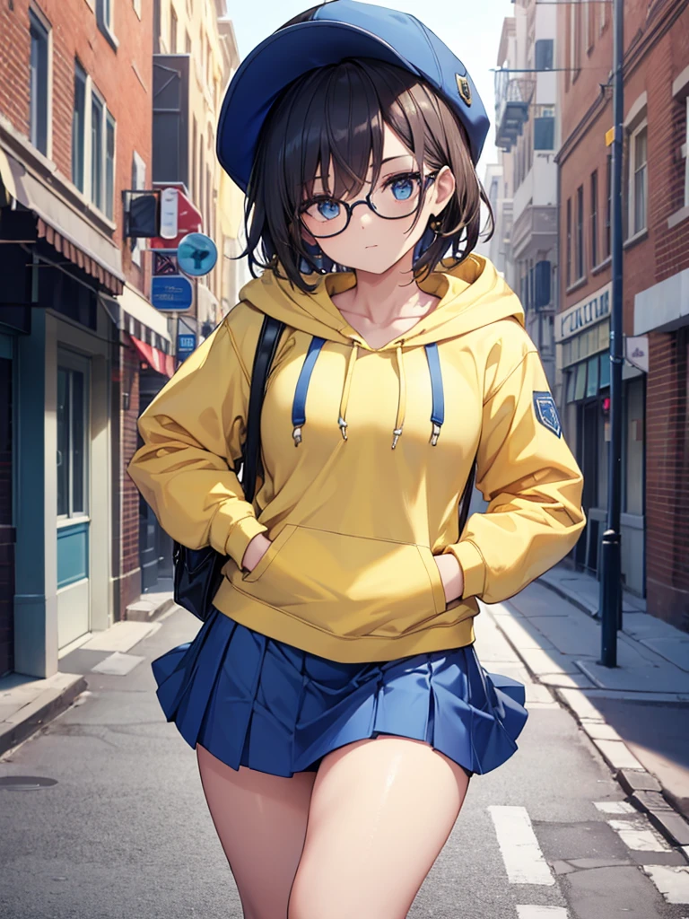 spread leg legs、sit、Looking away、Chat with friends、In town、bustling street、Glasses、cap、Panties、Shoulder bag、mini skirt、Private Server、Girl、Girl、Short、Younger、Baby Face、flat chest、Dynamic Angle、Useless、smile、Both eyes open、Voyeur style
