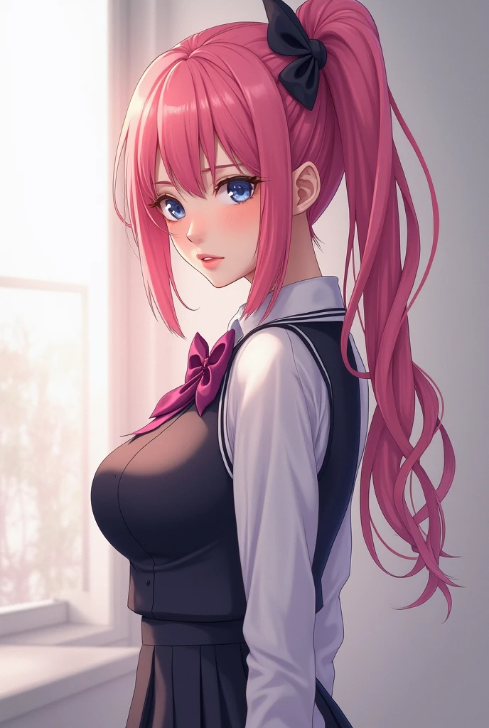 junkoenoshima, <lora:junkoenoshima-lora-nochekaiser:1>,
junko enoshima, bear hair ornament, blue eyes, long hair, pink hair, twintails, <lora:gekioko_v200:0.8>, angry, open mouth,
BREAK bow, bra, choker, cleavage, fingernails, lace trim, lace-trimmed bra, long fingernails, loose necktie, nail polish, necktie, plaid, plaid skirt, pleated skirt, skirt, underwear,
BREAK indoors, classroom,
BREAK looking at viewer, (cowboy shot:1.5),
BREAK <lyco:GoodHands-beta2:1>, (masterpiece:1.2), best quality, high resolution, unity 8k wallpaper, (illustration:0.8), (beautiful detailed eyes:1.6), extremely detailed face, perfect lighting, extremely detailed CG, (perfect hands, perfect anatomy),