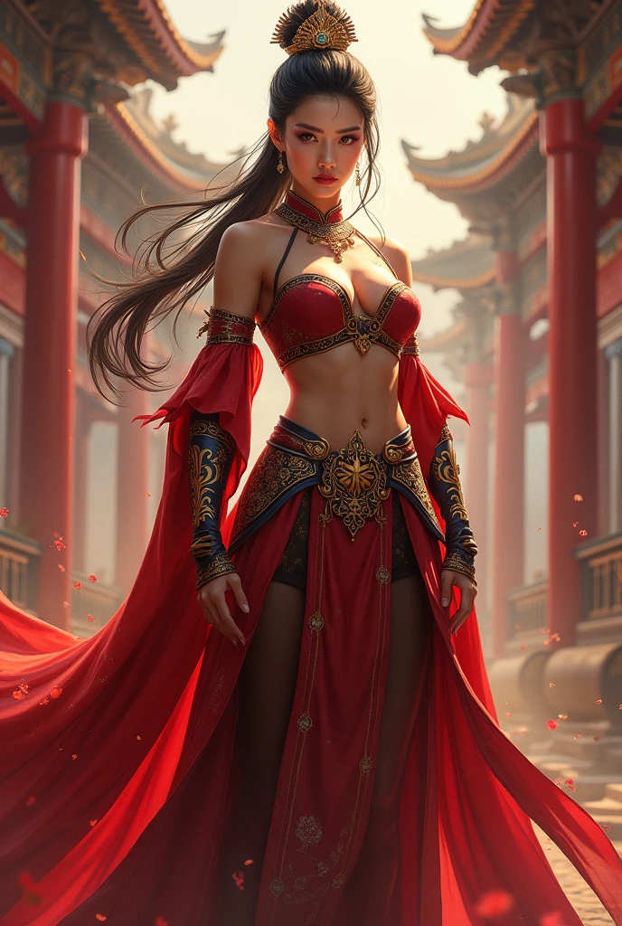 modelshoot style, (extremely detailed CG unity 8k wallpaper), full shot body photo of the most beautiful artwork in the world, stunningly beautiful photo realistic cute women in saree (navel:1.5), professional majestic oil painting by Ed Blinkey, Atey Ghailan, Studio Ghibli, by Jeremy Mann, Greg Manchess, Antonio Moro, trending on ArtStation, trending on CGSociety, Intricate, High Detail, Sharp focus, dramatic, photorealistic painting art by midjourney and greg rutkowski