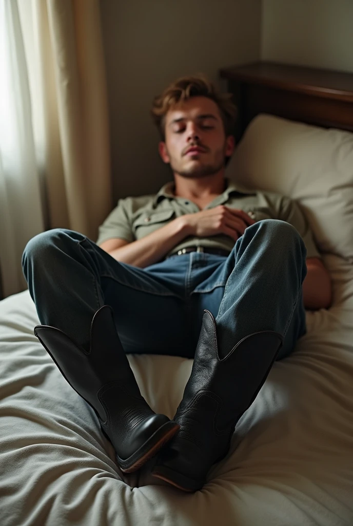 30 year old man，a handsome, The Red-Haired Irishman, Languid look, white socks（A detailed eye：1.3），BazleColor Eye，full bodyesbian